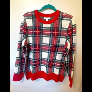 NWT Charter Club Plaid Sweater